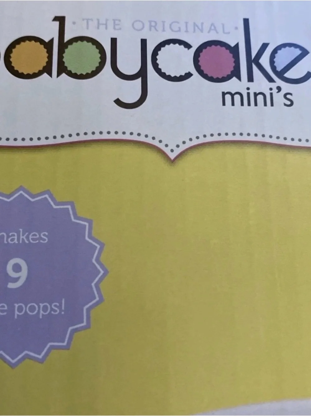 Never Opened Babycakes Mini Cake Pop Maker Purple Electric & Non-Stick Makes 9